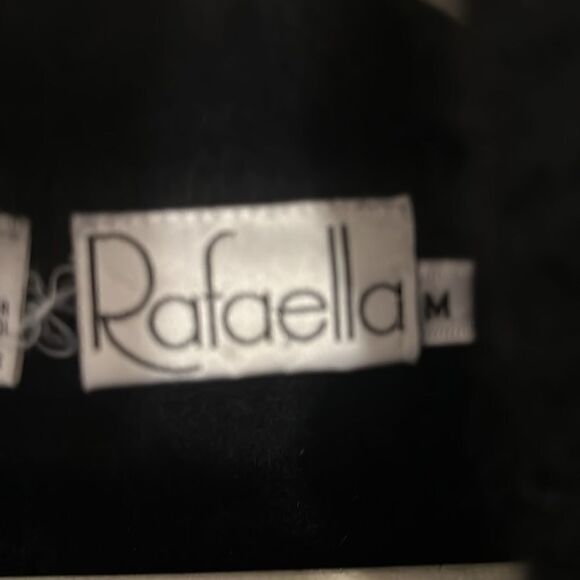 Vintage 80's - RAFAELA Angora and Lambswool Black Cardigan M - Picture 5 of 6